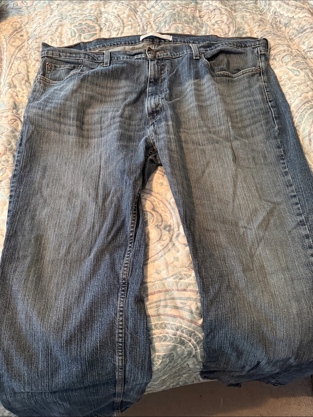 Signature by Levi Strauss Washed Blue Relaxed Fit Jeans Sz 44/30 worn 3 times